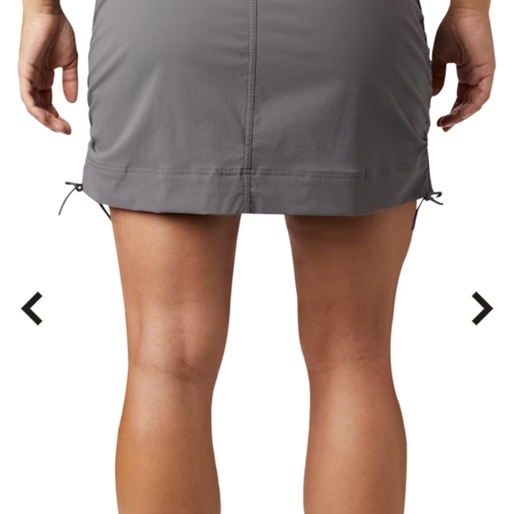 Gray Ruched Mini Skirt - Picture 2 of 5